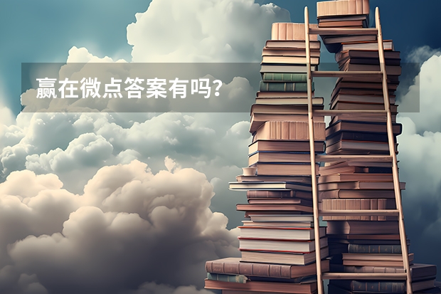 赢在微点答案有吗?