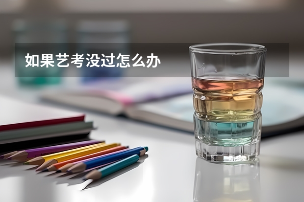 如果艺考没过怎么办