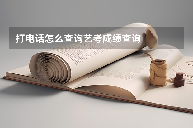 打电话怎么查询艺考成绩查询