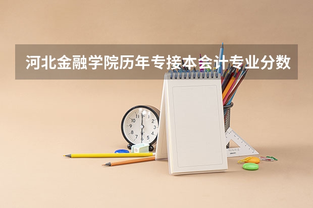 河北金融学院历年专接本会计专业分数线是多少？急！！
