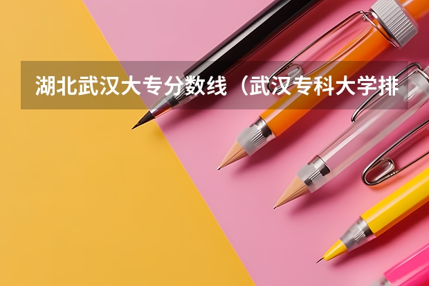湖北武汉大专分数线（武汉专科大学排名文科）