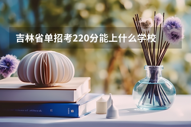 吉林省单招考220分能上什么学校