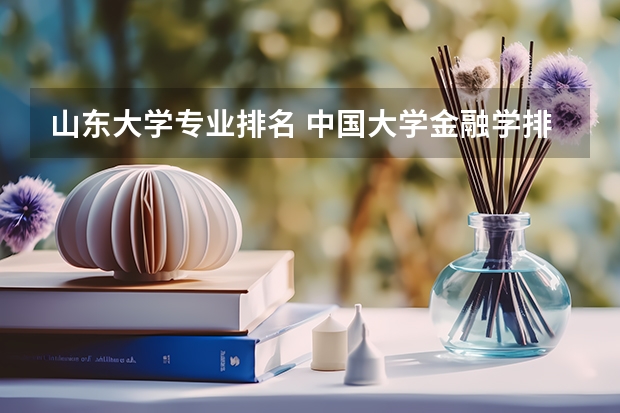 山东大学专业排名 中国大学金融学排名
