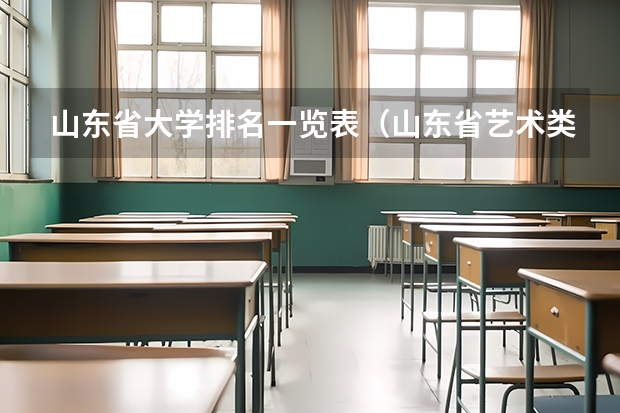 山东省大学排名一览表（山东省艺术类大学排名一览表）