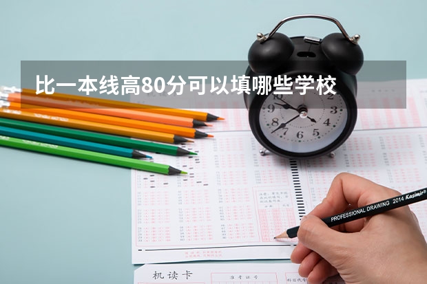 比一本线高80分可以填哪些学校