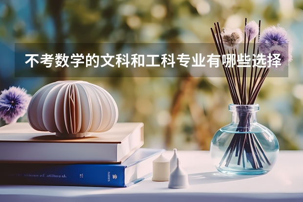 不考数学的文科和工科专业有哪些选择？