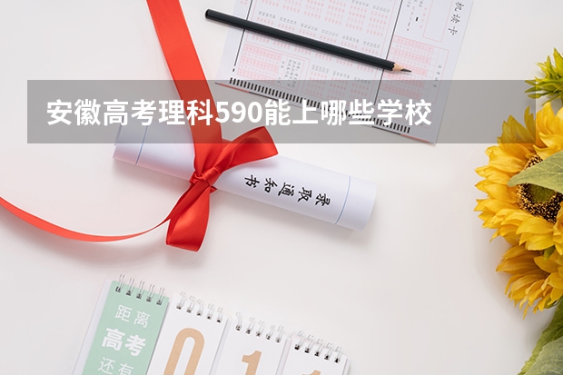 安徽高考理科590能上哪些学校