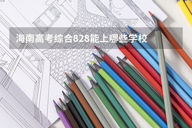 海南高考综合828能上哪些学校