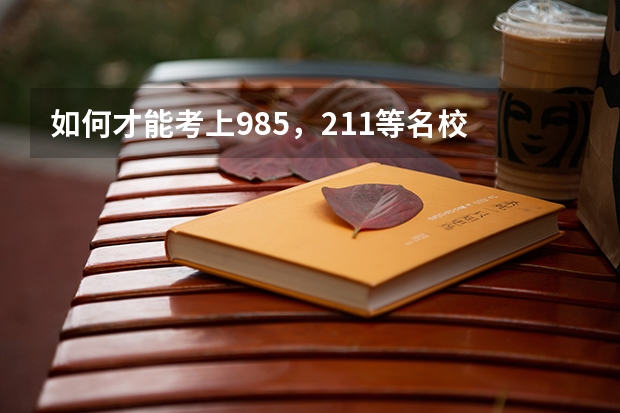 如何才能考上985，211等名校