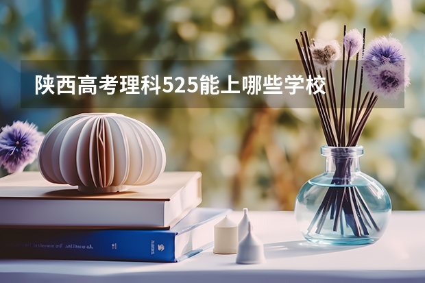 陕西高考理科525能上哪些学校