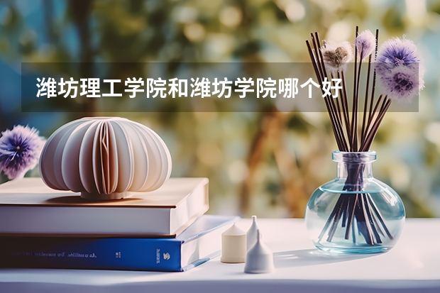 潍坊理工学院和潍坊学院哪个好