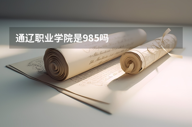 通辽职业学院是985吗