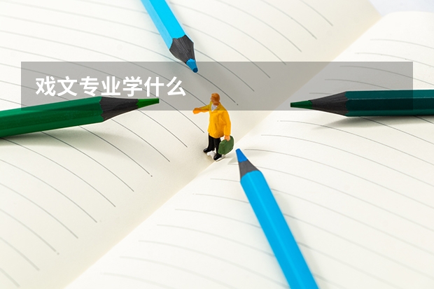 戏文专业学什么