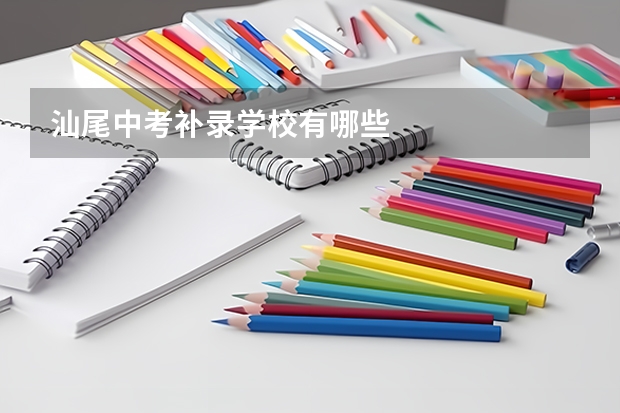 汕尾中考补录学校有哪些