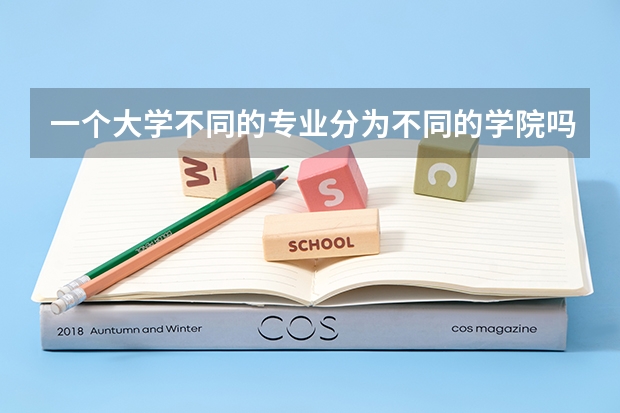 一个大学不同的专业分为不同的学院吗？