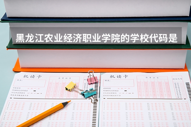 黑龙江农业经济职业学院的学校代码是什么