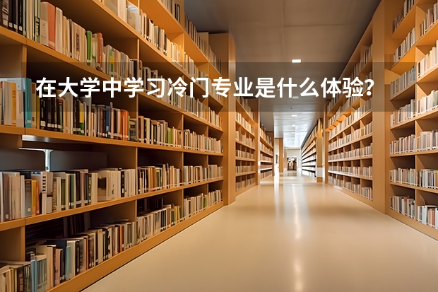 在大学中学习冷门专业是什么体验?
