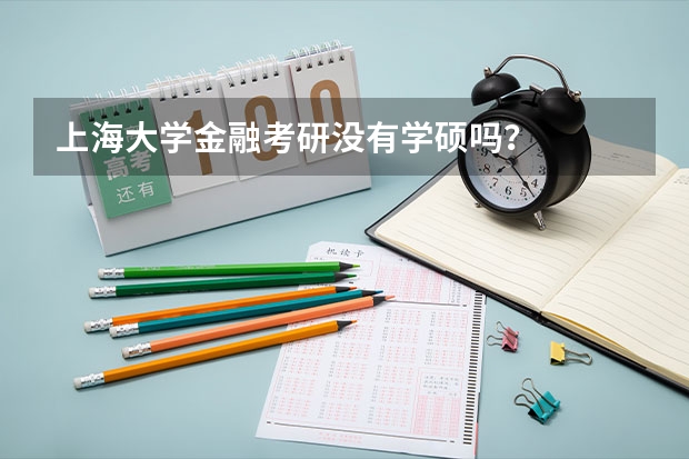 上海大学金融考研没有学硕吗？