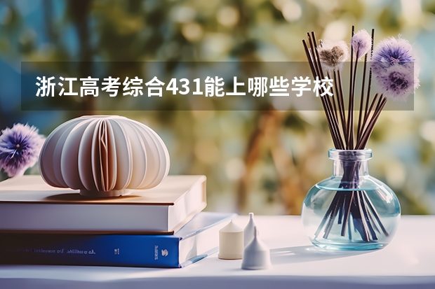 浙江高考综合431能上哪些学校
