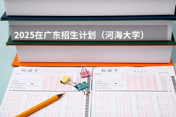 2025在广东招生计划（河海大学）