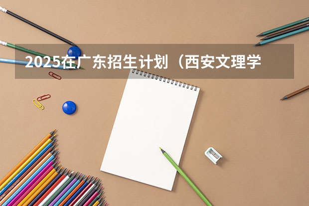 2025在广东招生计划（西安文理学院）