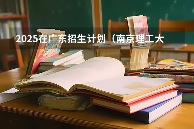2025在广东招生计划（南京理工大学泰州科技学院）